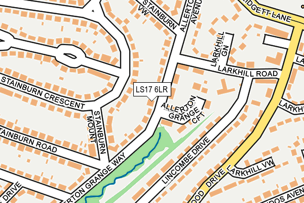 LS17 6LR map - OS OpenMap – Local (Ordnance Survey)