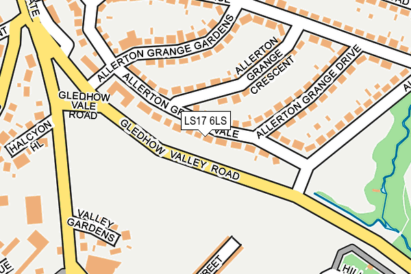 LS17 6LS map - OS OpenMap – Local (Ordnance Survey)