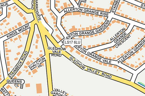 LS17 6LU map - OS OpenMap – Local (Ordnance Survey)
