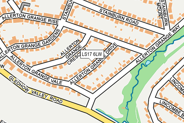 LS17 6LW map - OS OpenMap – Local (Ordnance Survey)