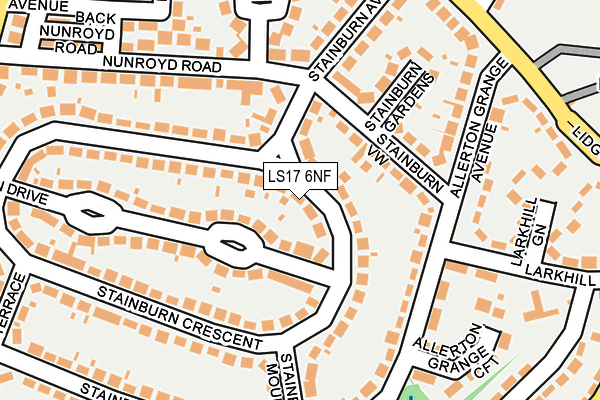 LS17 6NF map - OS OpenMap – Local (Ordnance Survey)