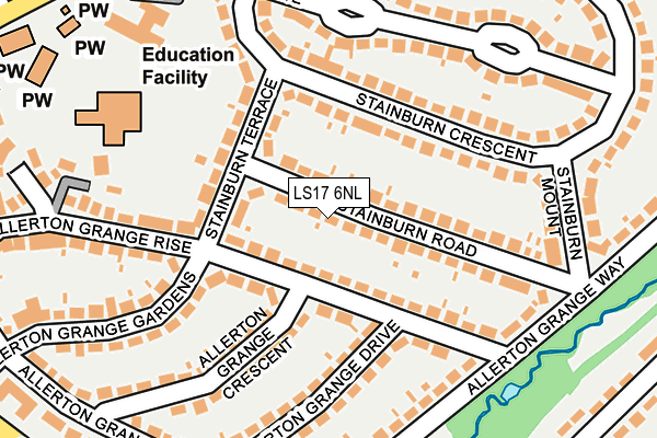 LS17 6NL map - OS OpenMap – Local (Ordnance Survey)