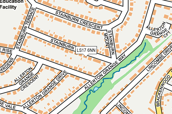 LS17 6NN map - OS OpenMap – Local (Ordnance Survey)