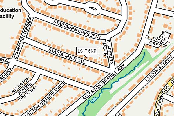 LS17 6NP map - OS OpenMap – Local (Ordnance Survey)