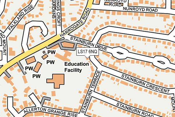 LS17 6NQ map - OS OpenMap – Local (Ordnance Survey)