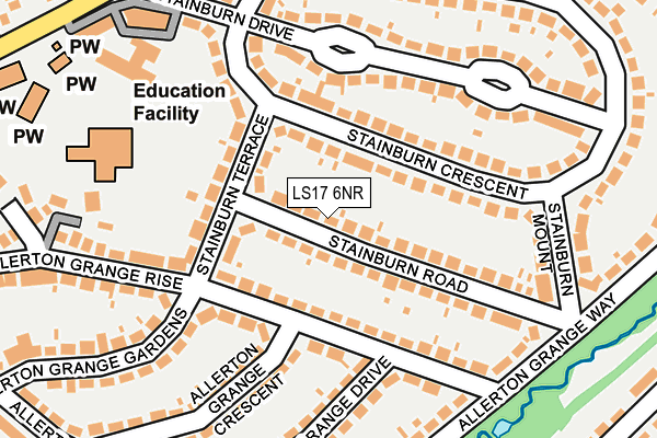 LS17 6NR map - OS OpenMap – Local (Ordnance Survey)