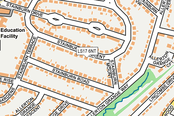 LS17 6NT map - OS OpenMap – Local (Ordnance Survey)