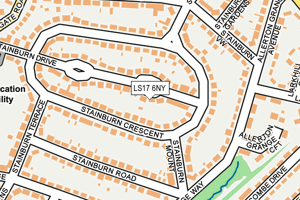 LS17 6NY map - OS OpenMap – Local (Ordnance Survey)