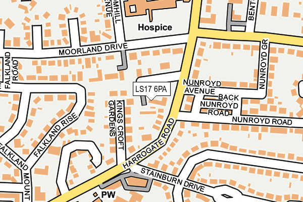 LS17 6PA map - OS OpenMap – Local (Ordnance Survey)