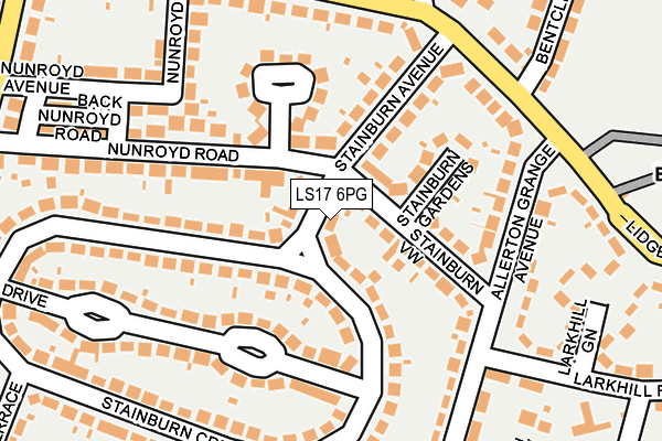 LS17 6PG map - OS OpenMap – Local (Ordnance Survey)