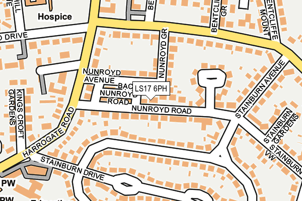 LS17 6PH map - OS OpenMap – Local (Ordnance Survey)