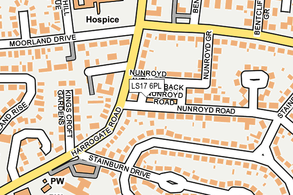 LS17 6PL map - OS OpenMap – Local (Ordnance Survey)