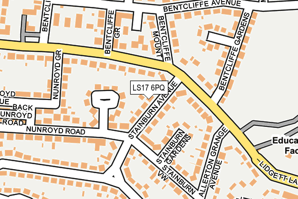 LS17 6PQ map - OS OpenMap – Local (Ordnance Survey)