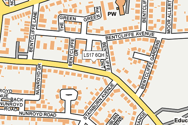 LS17 6QH map - OS OpenMap – Local (Ordnance Survey)