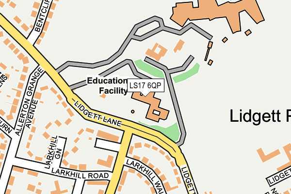 LS17 6QP map - OS OpenMap – Local (Ordnance Survey)