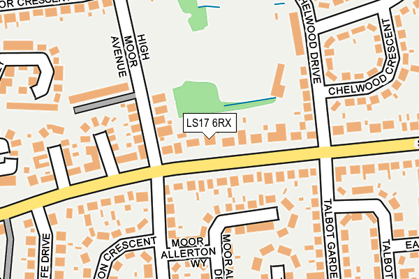 LS17 6RX map - OS OpenMap – Local (Ordnance Survey)