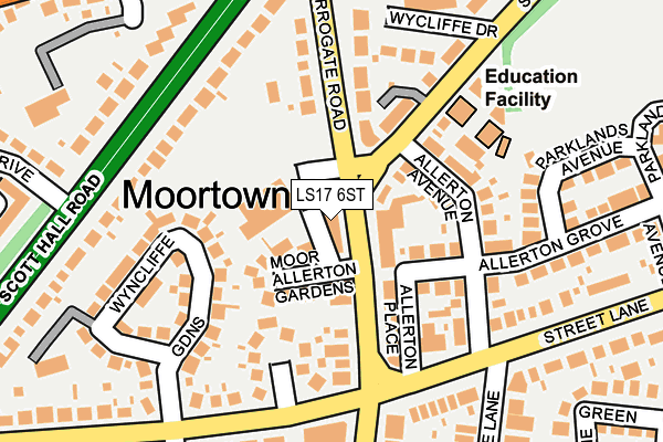 LS17 6ST map - OS OpenMap – Local (Ordnance Survey)