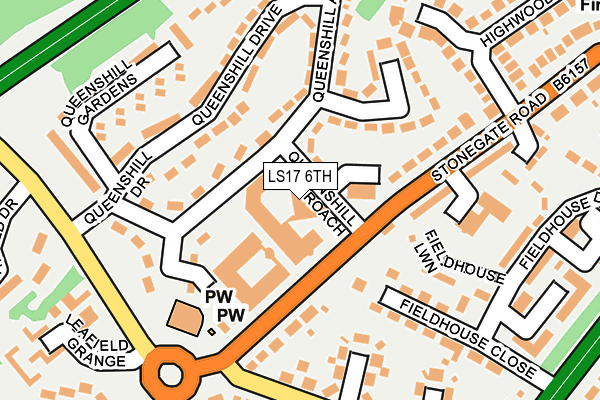 LS17 6TH map - OS OpenMap – Local (Ordnance Survey)