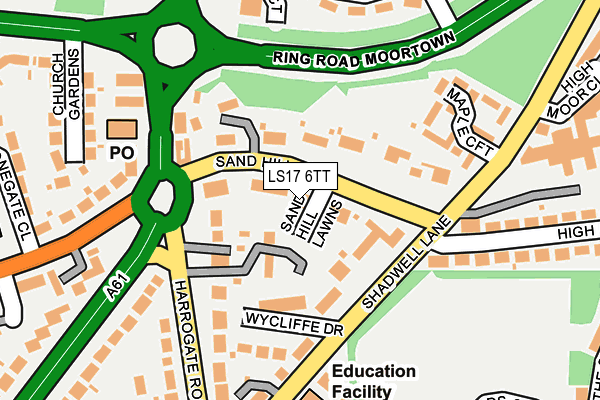 LS17 6TT map - OS OpenMap – Local (Ordnance Survey)