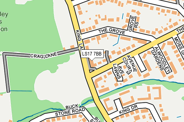 LS17 7BB map - OS OpenMap – Local (Ordnance Survey)