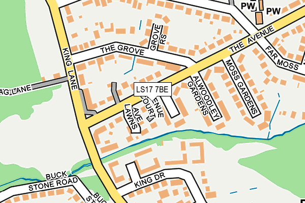 LS17 7BE map - OS OpenMap – Local (Ordnance Survey)