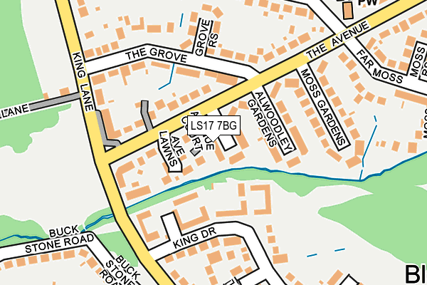 LS17 7BG map - OS OpenMap – Local (Ordnance Survey)