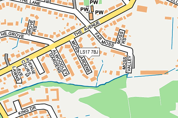 LS17 7BJ map - OS OpenMap – Local (Ordnance Survey)
