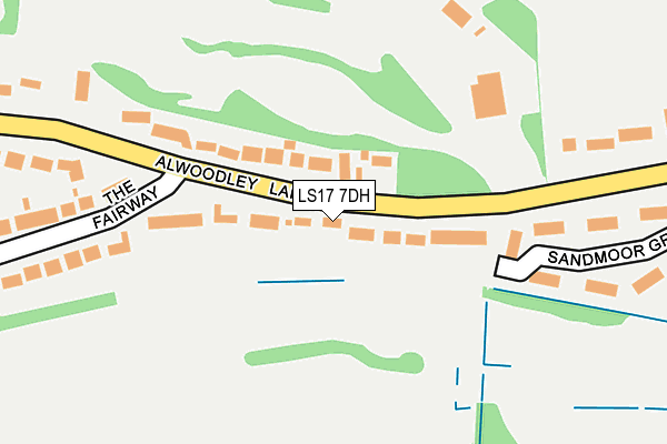 LS17 7DH map - OS OpenMap – Local (Ordnance Survey)