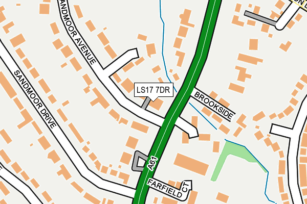 LS17 7DR map - OS OpenMap – Local (Ordnance Survey)