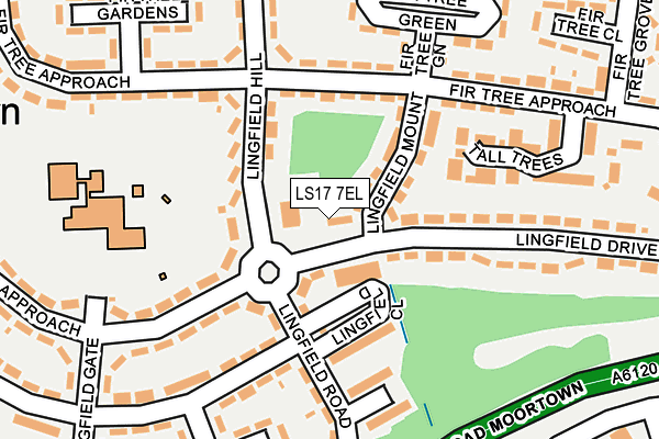 LS17 7EL map - OS OpenMap – Local (Ordnance Survey)