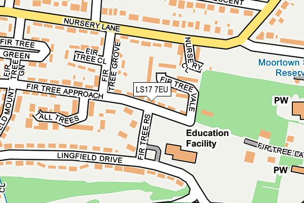 LS17 7EU map - OS OpenMap – Local (Ordnance Survey)