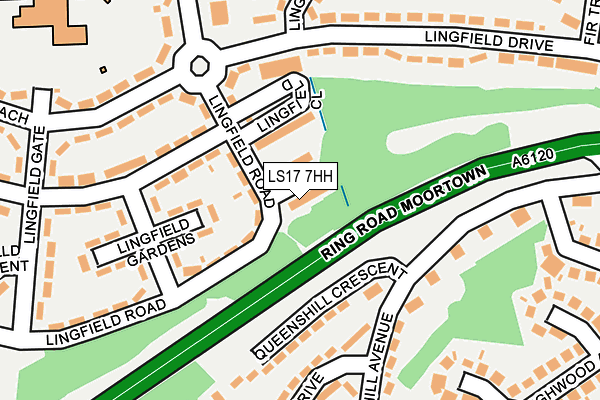LS17 7HH map - OS OpenMap – Local (Ordnance Survey)