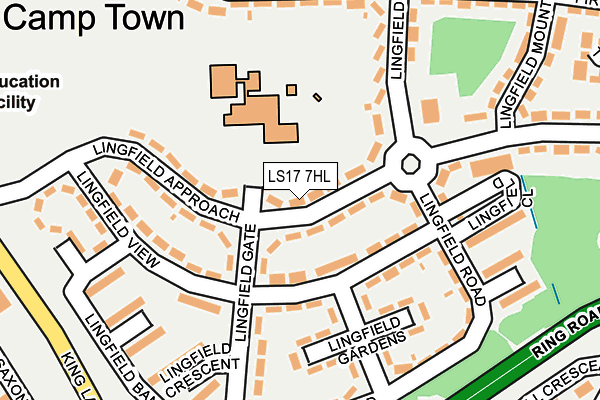 LS17 7HL map - OS OpenMap – Local (Ordnance Survey)