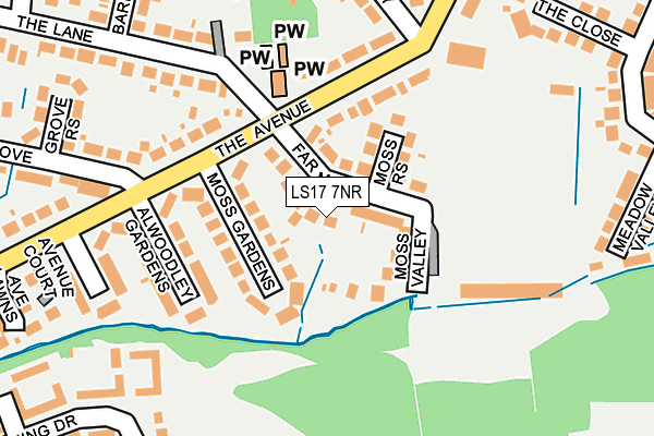 LS17 7NR map - OS OpenMap – Local (Ordnance Survey)