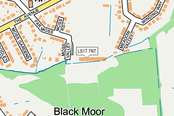 LS17 7NT map - OS OpenMap – Local (Ordnance Survey)