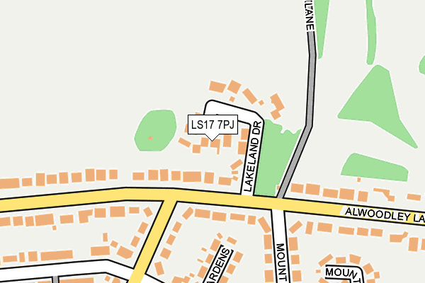 LS17 7PJ map - OS OpenMap – Local (Ordnance Survey)