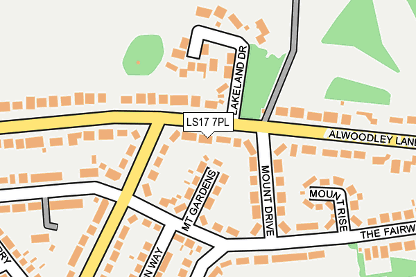 LS17 7PL map - OS OpenMap – Local (Ordnance Survey)