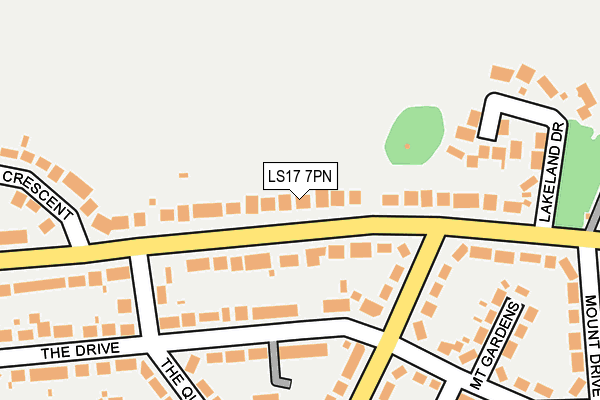 LS17 7PN map - OS OpenMap – Local (Ordnance Survey)
