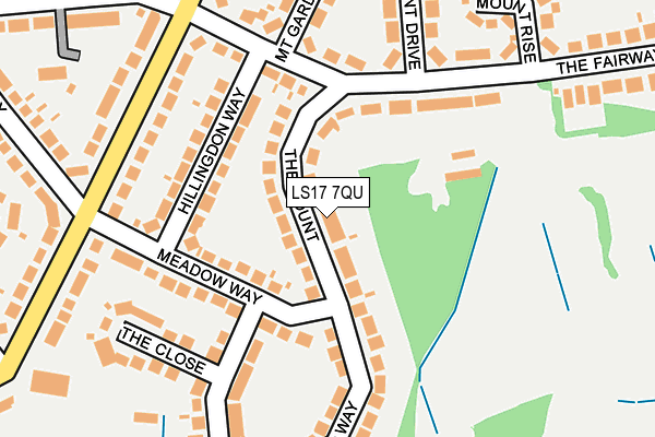 LS17 7QU map - OS OpenMap – Local (Ordnance Survey)