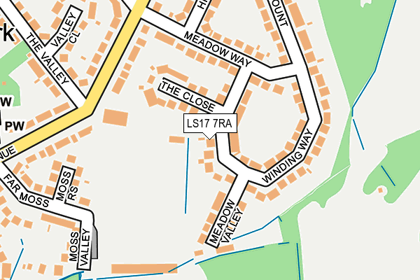 LS17 7RA map - OS OpenMap – Local (Ordnance Survey)