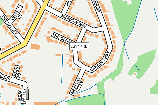 LS17 7RB map - OS OpenMap – Local (Ordnance Survey)