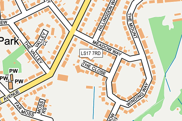 LS17 7RD map - OS OpenMap – Local (Ordnance Survey)