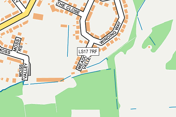 LS17 7RF map - OS OpenMap – Local (Ordnance Survey)