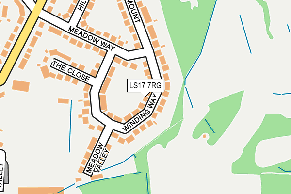 LS17 7RG map - OS OpenMap – Local (Ordnance Survey)