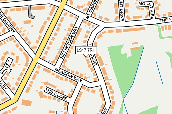 LS17 7RH map - OS OpenMap – Local (Ordnance Survey)