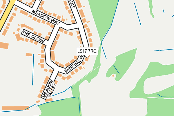 LS17 7RQ map - OS OpenMap – Local (Ordnance Survey)