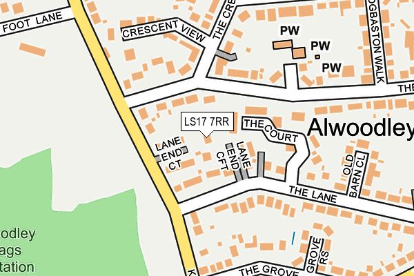 LS17 7RR map - OS OpenMap – Local (Ordnance Survey)