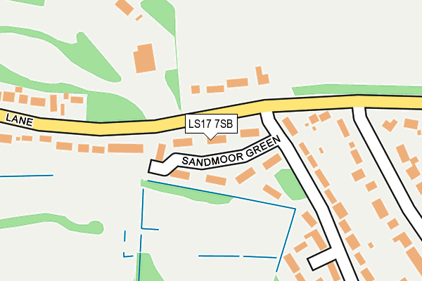 LS17 7SB map - OS OpenMap – Local (Ordnance Survey)