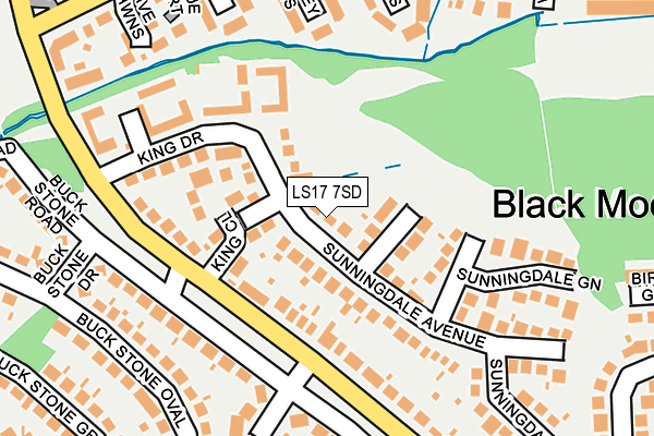 LS17 7SD map - OS OpenMap – Local (Ordnance Survey)
