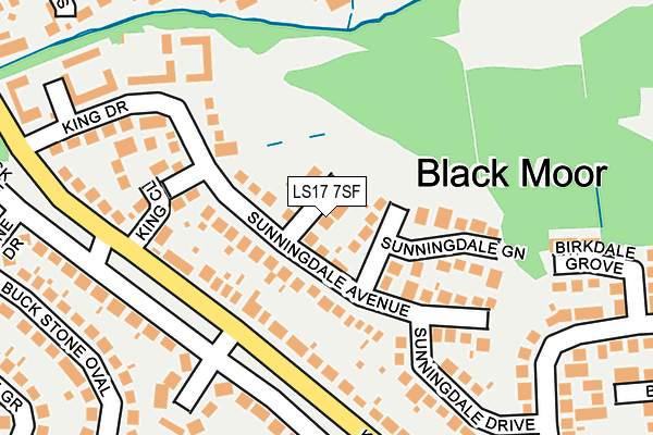 LS17 7SF map - OS OpenMap – Local (Ordnance Survey)
